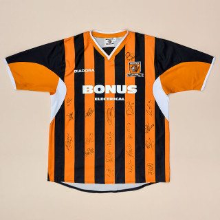Hull City 2005 - 2006 'Signed' Home Shirt (Very good) L