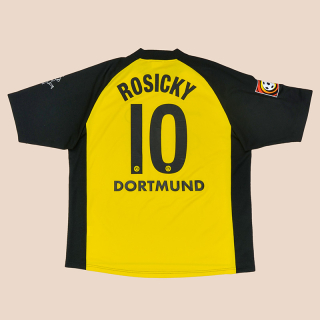 Borussia Dortmund 2001 - 2002 Home Shirt #10 Rosicky (Good) XXL