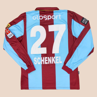 AC Bellinzona 2011 - 2012 Match Issue Home Shirt #27 Schenkel (Good) L