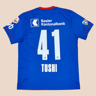 FC Basel 2020 - 2021 Match Issue Home Shirt #41 Tushi (Excellent) L