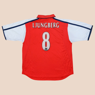 Arsenal 2000 - 2002 Home Shirt #8 Ljungberg (Very good) XL