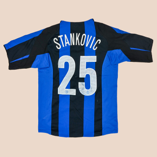 Inter Milan 2004 - 2005 Home Shirt #25 Stankovic (Good) M