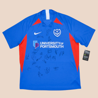 Portsmouth 2019 - 2020 'BNWT' Signed Home Shirt (New with tags) XL