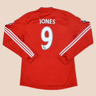 Stoke City 2010 - 2011 Home Shirt #9 Jones (Very good) L