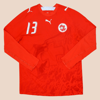 Switzerland  2006 - 2008 Match Issue Home Shirt #13 (Very good) XL