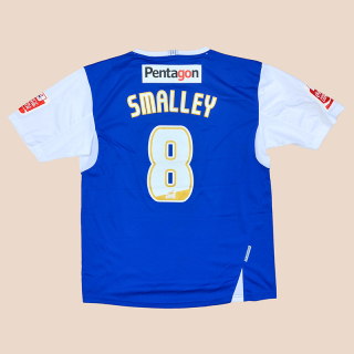 Oldham 2010 - 2011 Match Issue Home Shirt #8 Smalley (Excellent) L