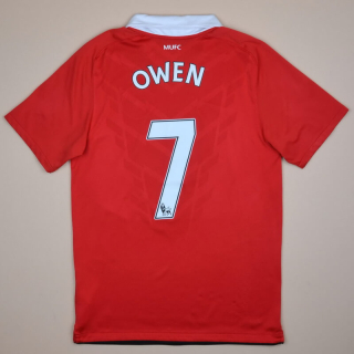 Manchester United 2010 - 2011 Home Shirt #7 Owen (Very good) S