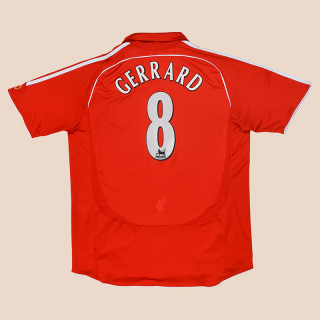 Liverpool 2006 - 2007 Home Shirt #8 Gerrard (Not bad) XL