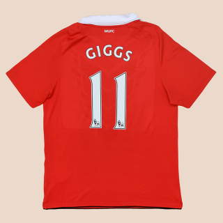 Manchester United 2010 - 2011 Home Shirt #11 Giggs (Very good) L