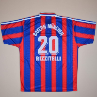 Bayern Munich 1995 - 1997 Home Shirt #20 Rizzitelli (Very good) XL