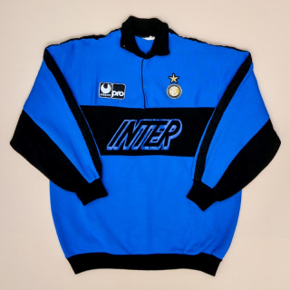 Inter Milan 1989 - 1990 Training 1/3 Zip Top (Good) L