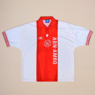 Ajax 1994 - 1995 'De Meer' Home Shirt (Excellent) XXL