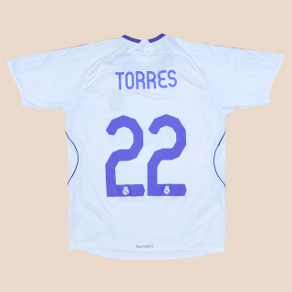 Real Madrid 2007 - 2008 Home Shirt #22 Torres (Good) YL