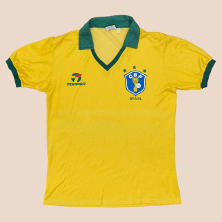 Brazil  1986 - 1989 Home Shirt (Good) YXL