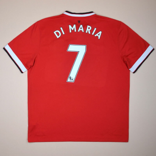 Manchester United 2014 - 2015 Home Shirt #7 Di Maria (Very good) XL