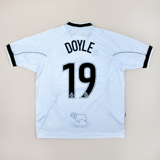 Derby County 2001 - 2003 'Signed' Home Shirt #19 Doyle (Very good) XXL