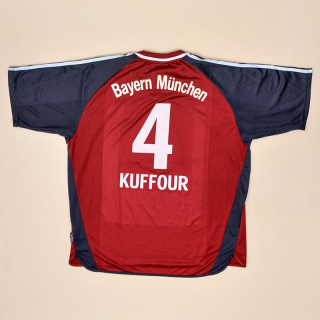 Bayern Munich 2001 - 2002 Home Shirt #4 Kuffour (Good) XL