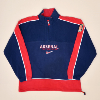 Arsenal 1998 - 1999 1/3 Zip Fleece Top (Very good) S