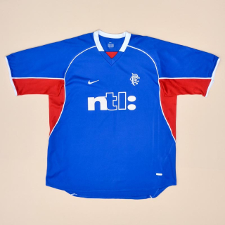 Rangers 2001 - 2002 Home Shirt (Very good) XL