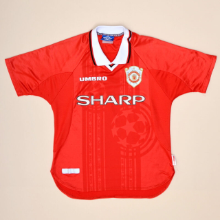 Manchester United 1998 - 1999 Champions League Home Shirt (Good) YXL