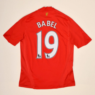 Liverpool 2008 - 2009 Home Shirt #19 Babel (Very good) S