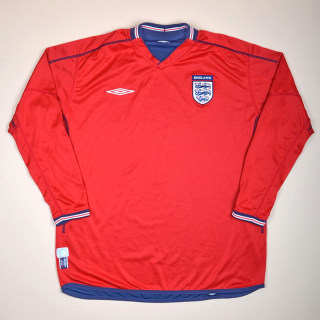 England 2002 - 2004 Reversible Away Shirt (Excellent) XL
