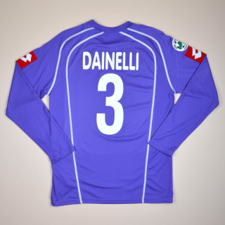 Fiorentina 2006 - 2007 Match Worn Home Shirt #3 Dainelli (Good) XL