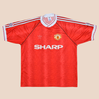 Manchester United 1990 - 1992 Home Shirt (Good) L