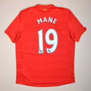 Liverpool 2016 - 2017 Home Shirt #19 Mane (Excellent) L