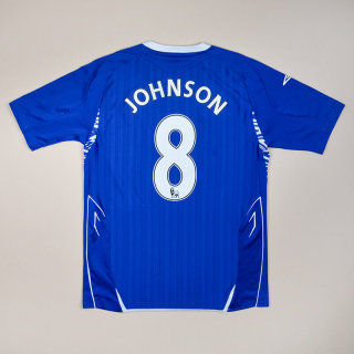 Everton 2007 - 2008 Home Shirt #8 Johnson (Good) S