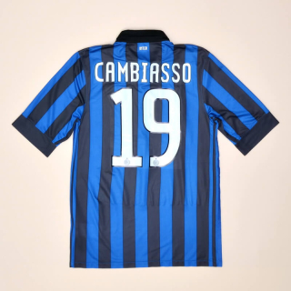 Inter Milan 2011 - 2012 Home Shirt #19 Cambiasso (Very good) S