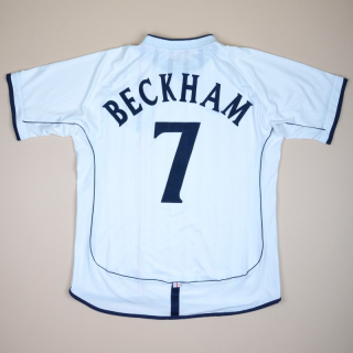England 2001 - 2003 Home Shirt #7 Beckham (Very good) S