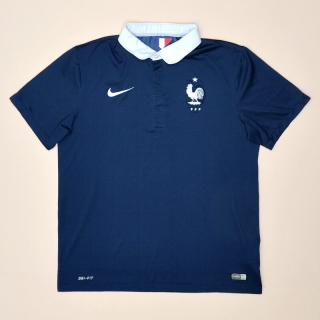 France 2014 - 2015 Home Shirt (Excellent) L