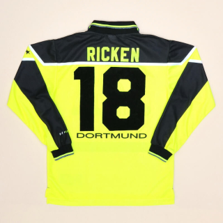 Borussia Dortmund 1997 - 1998 Home Shirt #18 Ricken (Very good) YL