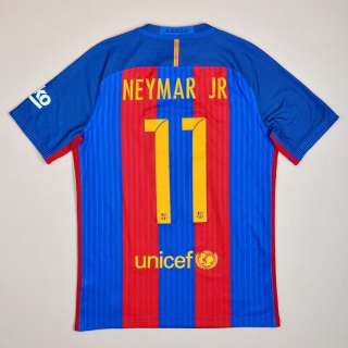 Barcelona 2016 - 2017 'Aeroswift' Player Issue Commercial Home Shirt #11 Neymar (Excellent) M
