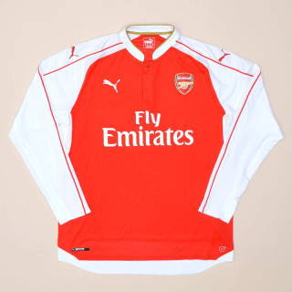 Arsenal 2015 - 2016 'Signed by Petr Cech' Home Shirt (Very good) XL