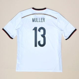 Germany 2014 - 2015 Home Shirt #13 Muller (Very good) XL