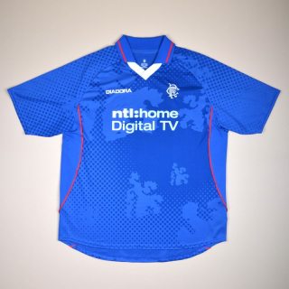 Rangers 2002 - 2003 Home Shirt (Excellent) XL