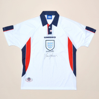 England 1997 - 1999 'Signed by David Seaman' Home Shirt (Very good) L