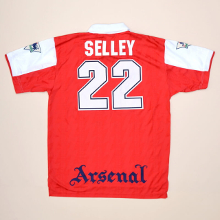 Arsenal 1994 - 1996 Match Issue Signed Home Shirt #22 Selley (Very good) XL