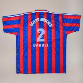 Bayern Munich 1995 - 1997 Home Shirt #2 Babbel (Very good) XXL