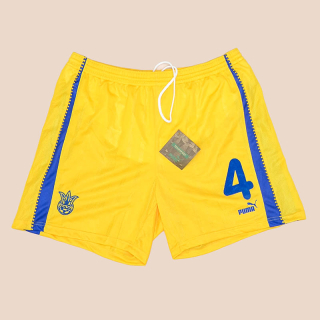 Ukraine 1998 - 2000 'BNWT' Player Issue Home Shorts #4 (New with tags) XXL