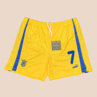 Ukraine 1998 - 2000 'BNWT' Player Issue Home Shorts #7 (New with tags) XXL