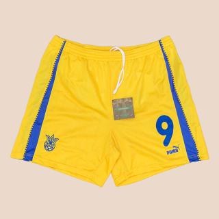 Ukraine 1998 - 2000 'BNWT' Player Issue Home Shorts #9 (Excellent) XXL