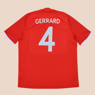 England 2009 - 2010 Away Shirt #4 Gerrard (Very good) L/XL