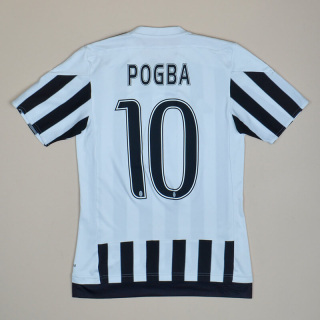 Juventus 2015 - 2016 Home Shirt #10 Pogba (Good) XS