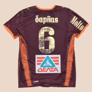 PAOK 2008 - 2010 Match Issue Away Shirt #6 Darlas (Good) L