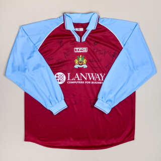 Burnley 2002 - 2003 'Signed' Home Shirt (Very good) XL