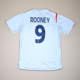 England 2005 - 2007 Home Shirt #9 Rooney (Very good) S