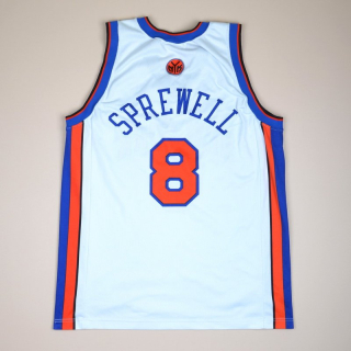 New York Knicks 2000 NBA Basketball Shirt #8 Sprewell (Very good) L